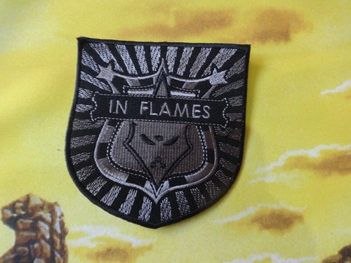Flames shape patch death - flames,