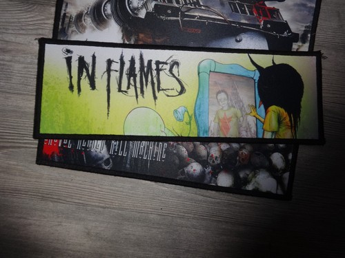 Flames back patch - in,